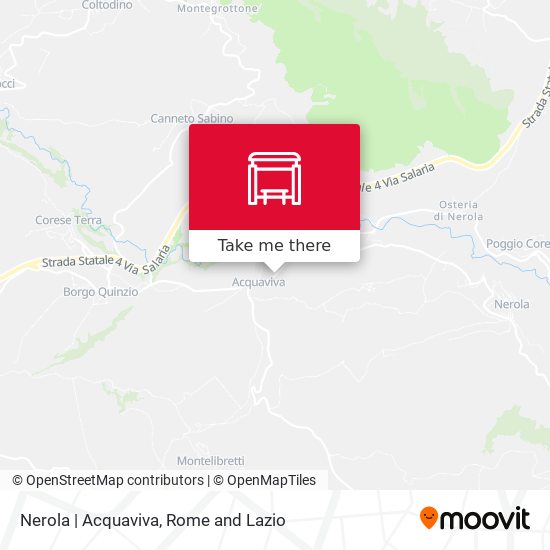 Nerola | Acquaviva map
