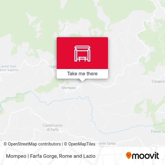 Mompeo | Farfa Gorge map