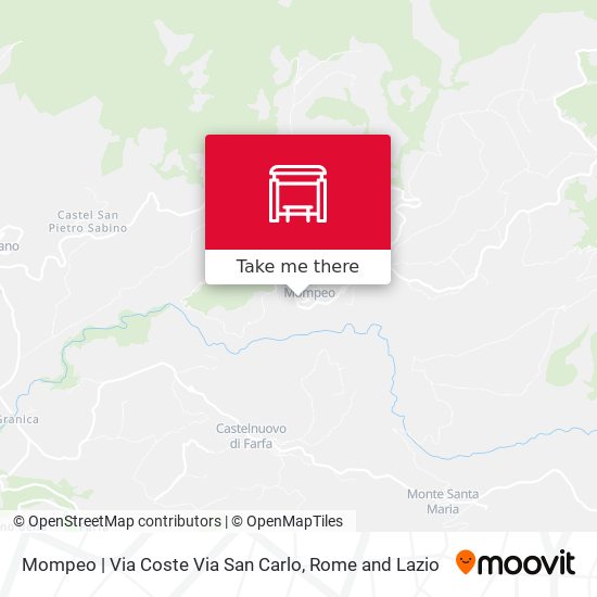 Mompeo | Via Coste Via San Carlo map