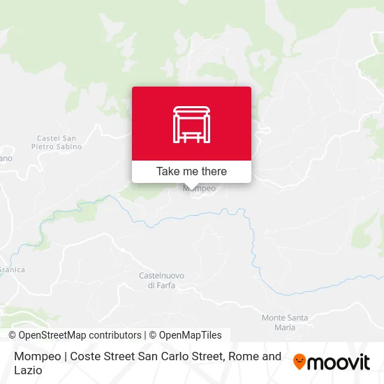 Mompeo | Coste Street San Carlo Street map