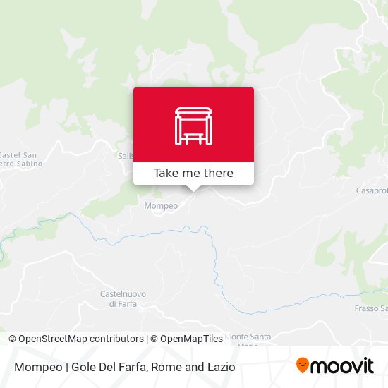 Mompeo | Gole Del Farfa map