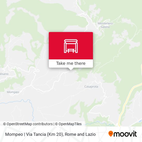 Mompeo | Via Tancia (Km 20) map