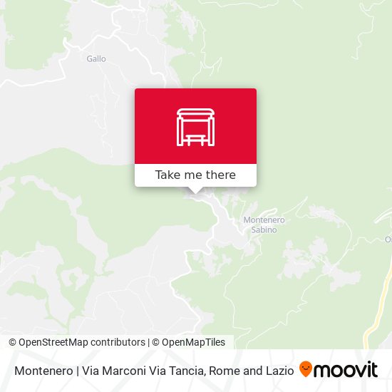 Montenero | Via Marconi Via Tancia map