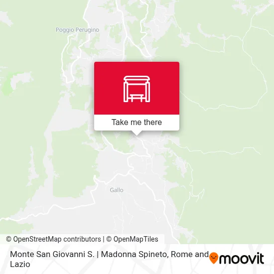 Monte San Giovanni S. | Madonna Spineto map