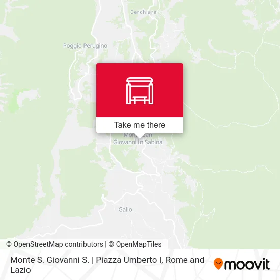 Monte San Giovanni | Umberto I Square map