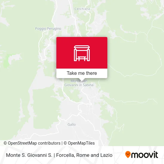 Monte San Giovanni | Forcella map