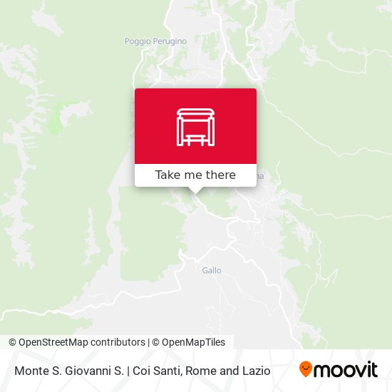 Monte S. Giovanni S. | Coi Santi map
