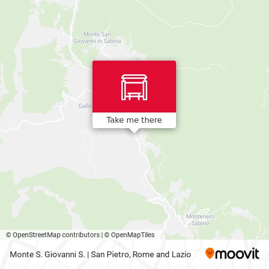 Monte S. Giovanni S. | San Pietro map