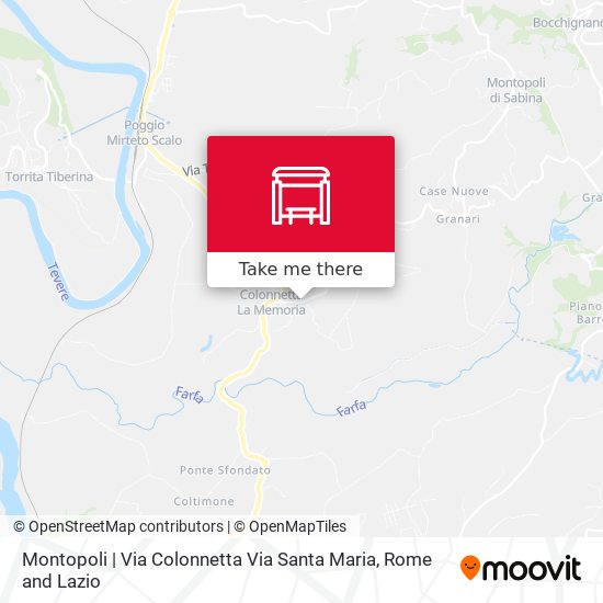 Montopoli | Via Colonnetta Via Santa Maria map