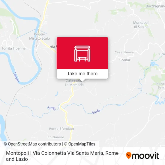 Montopoli | Via Colonnetta Via Santa Maria map