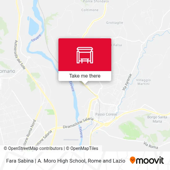 Fara Sabina | A. Moro High School map