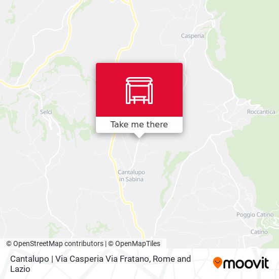 Cantalupo | Via Casperia Via Fratano map
