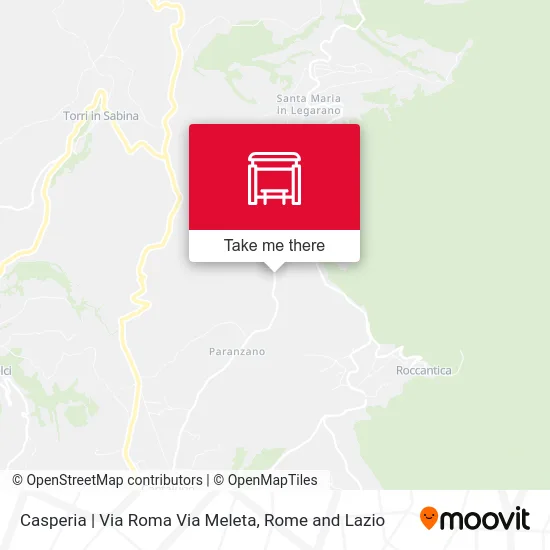 Casperia | Rome Street Meleta Street map