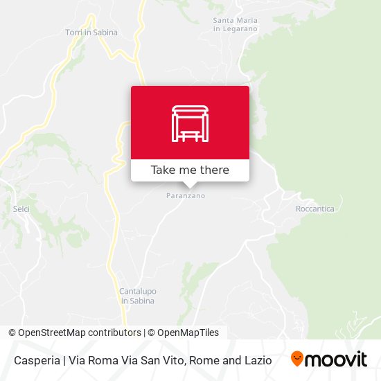 Casperia | Via Roma Via San Vito map