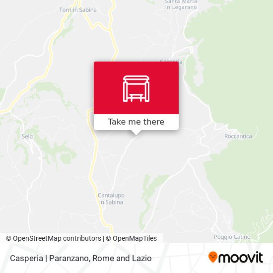Casperia | Paranzano map