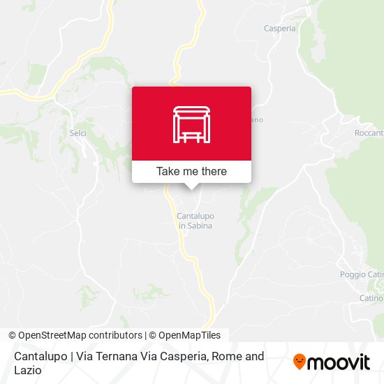 Cantalupo | Via Ternana Via Casperia map