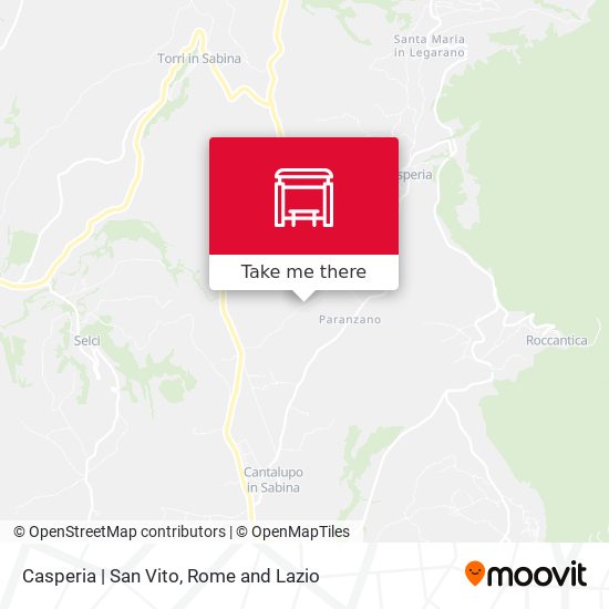 Casperia | San Vito map