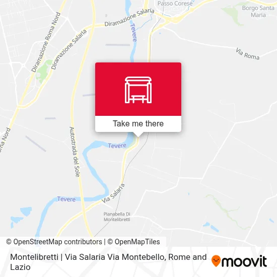Montelibretti | Via Salaria Via Montebello map