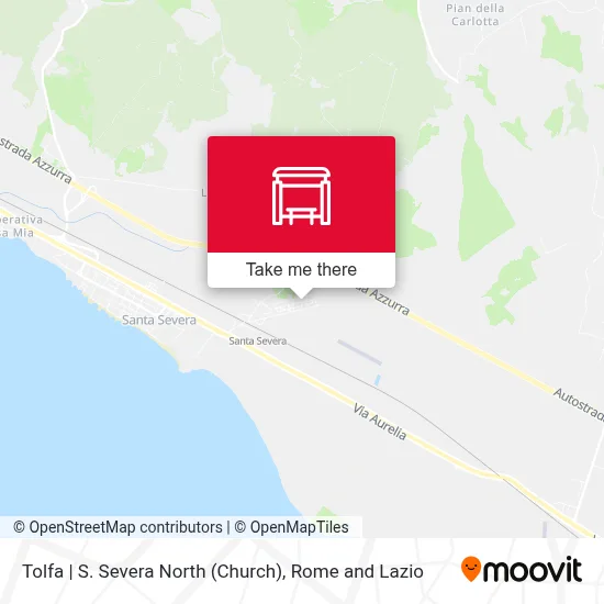 Tolfa | S. Severa North (Church) map