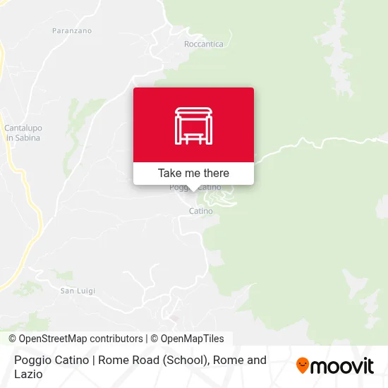 Poggio Catino | Rome Road (School) map
