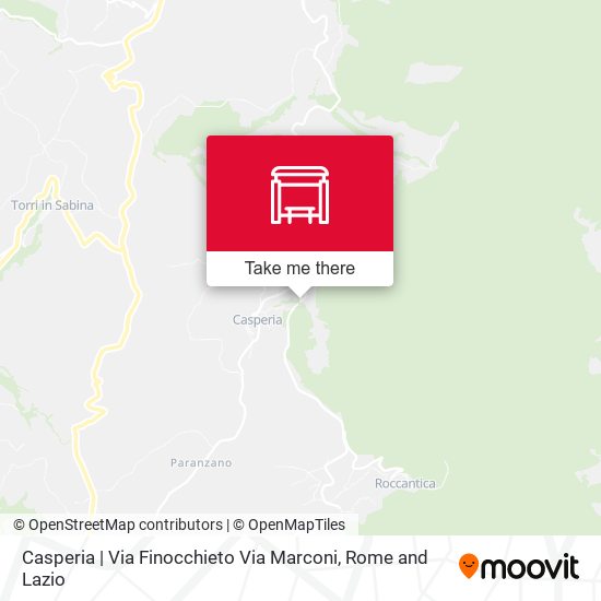 Casperia | Via Finocchieto Via Marconi map