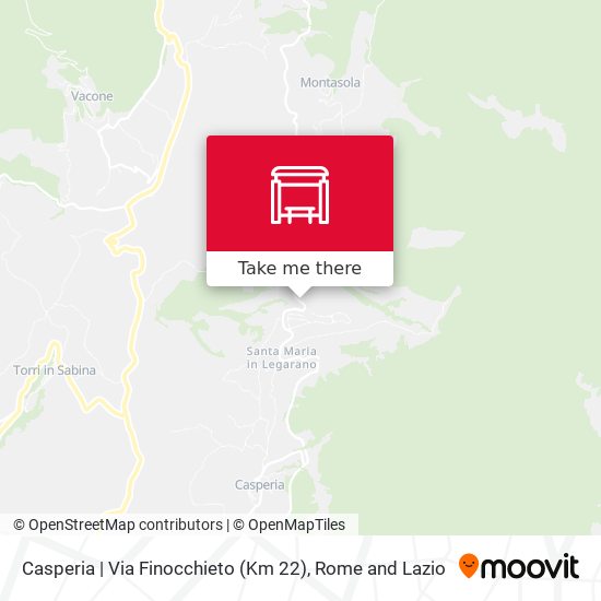 Casperia | Via Finocchieto (Km 22) map