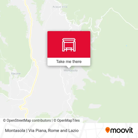 Montasola | Piana Road map