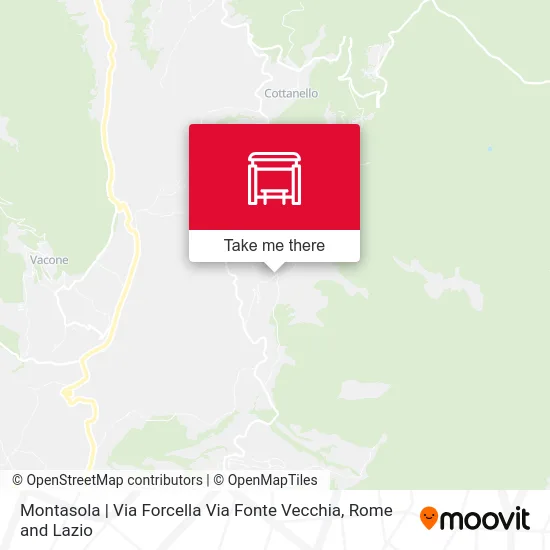 Montasola | Via Forcella Via Fonte Vecchia map