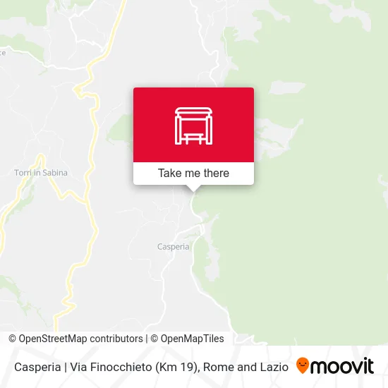 Casperia | Finocchieto Road (Km 19) map