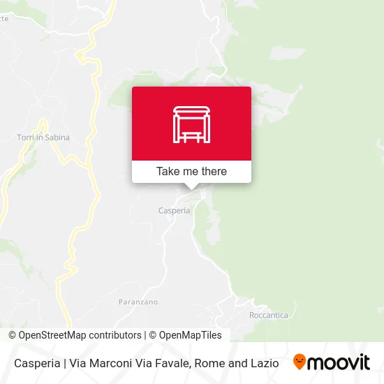 Casperia | Via Marconi Via Favale map