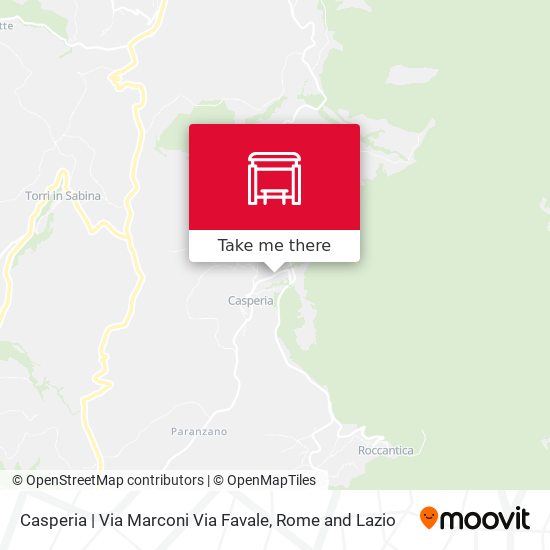 Casperia | Via Marconi Via Favale map