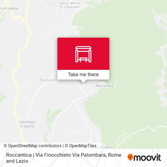 Roccantica | Via Finocchieto Via Palombara map