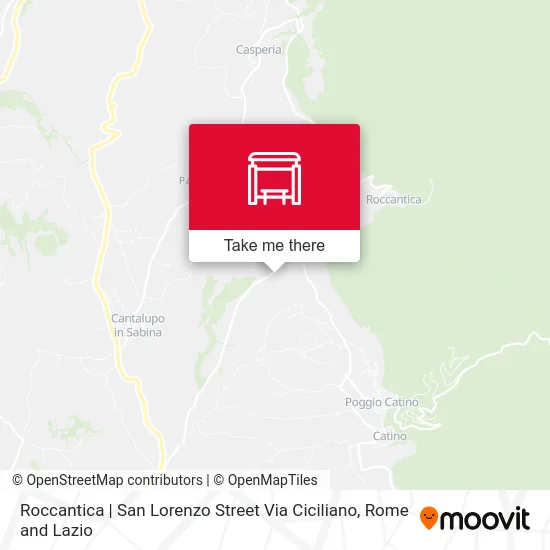 Roccantica | San Lorenzo Street Via Ciciliano map