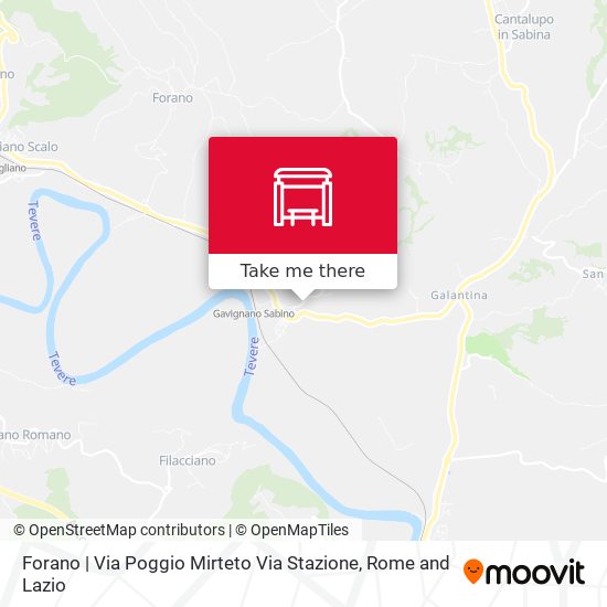 Forano | Via Poggio Mirteto Via Stazione map