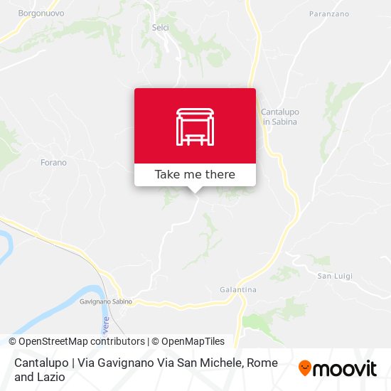 Cantalupo | Via Gavignano Via San Michele map