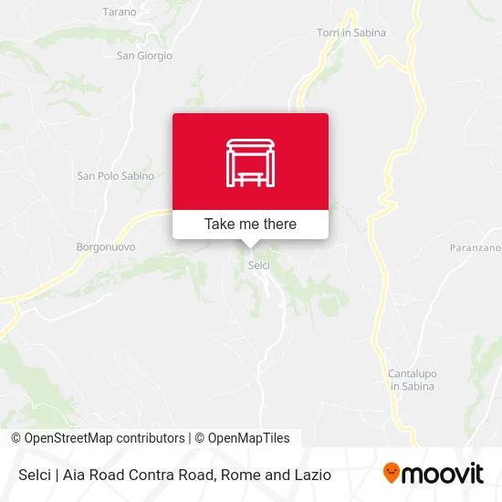 Selci | Aia Road Contra Road map