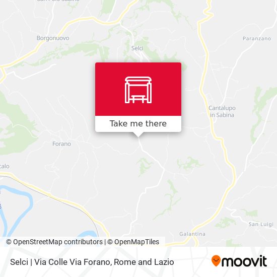 Selci | Via Colle Via Forano map