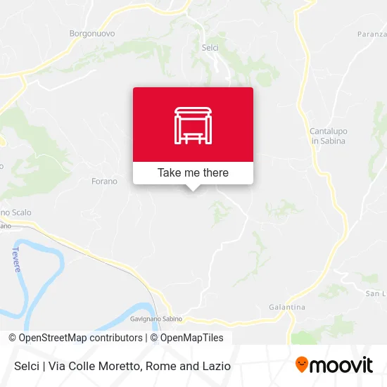 Selci | Via Colle Moretto map
