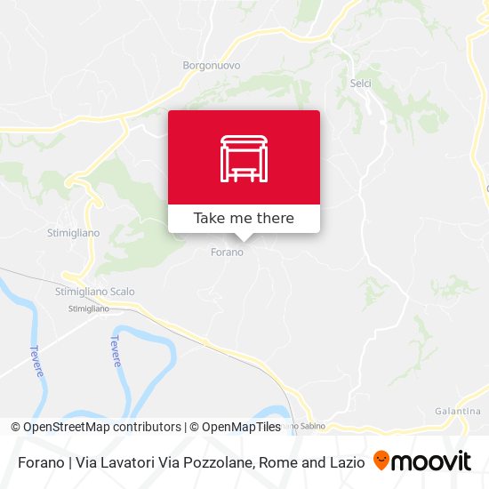 Forano | Via Lavatori Via Pozzolane map