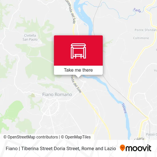 Fiano | Tiberina Street Doria Street map