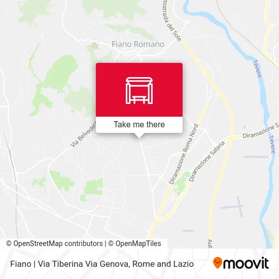 Fiano | Via Tiberina Via Genova map