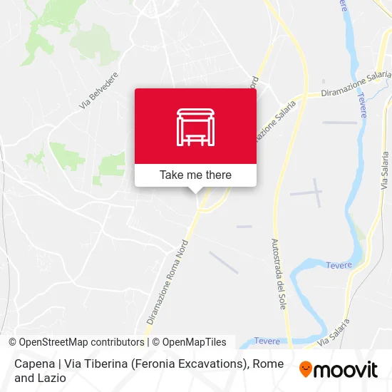 Capena | Via Tiberina (Feronia Excavations) map