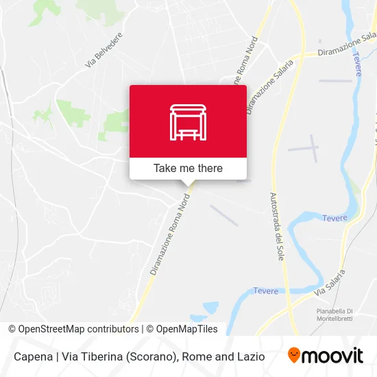 Capena | Tiberina Street (Scorano) map