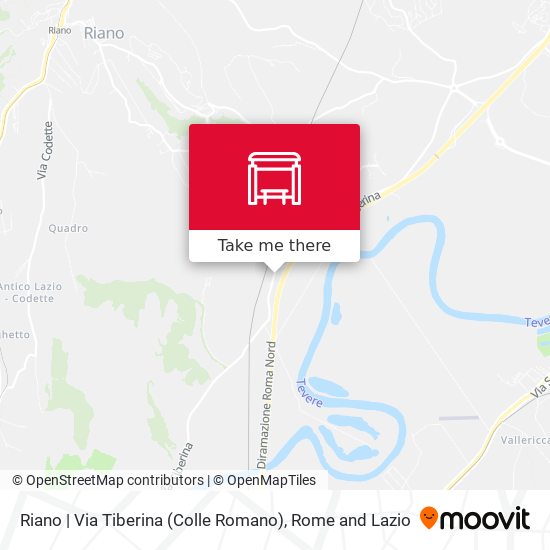 Riano | Via Tiberina (Colle Romano) map