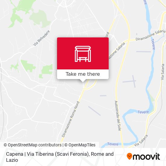 Capena | Via Tiberina (Scavi Feronia) map