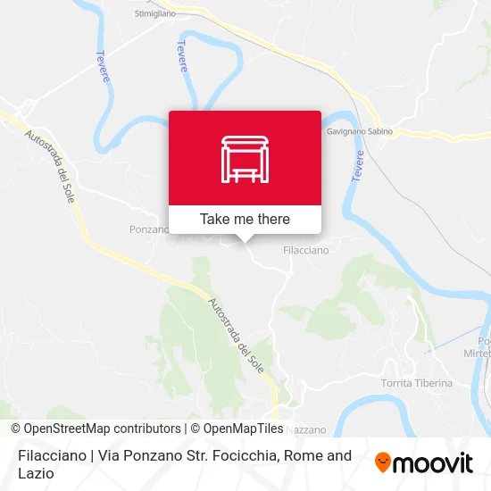 Filacciano | Ponzano Street Focicchia Road map