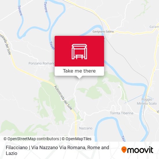 Filacciano | Via Nazzano Via Romana map