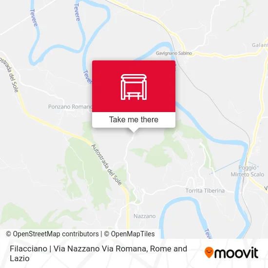 Filacciano | Nazzano Street Roman Street map
