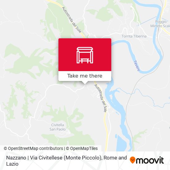 Nazzano | Via Civitellese (Monte Piccolo) map