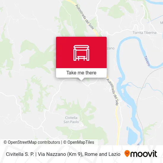Civitella San Paolo | Nazzano Street (Km 9) map